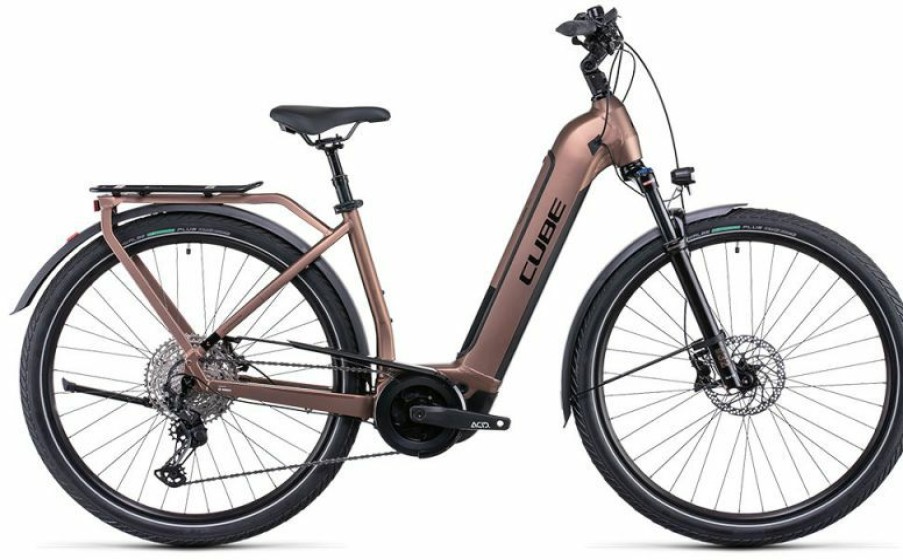 Cube E-Bike Cube Cube Touring Hybrid Exc 500 Easy Entry Mocha N Black Online