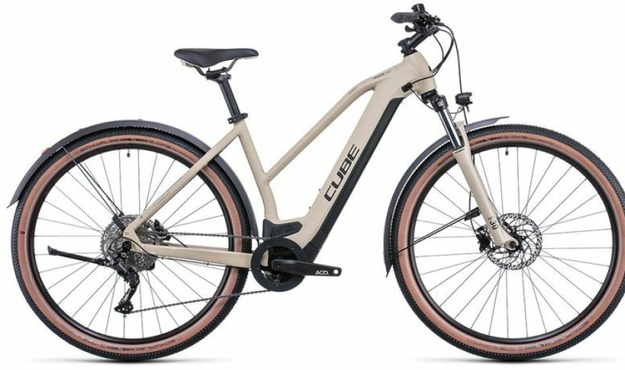 Cube E-Bike Cube Cube Nuride Hybrid Pro 625 Allroad Lady Desert N Black Discount