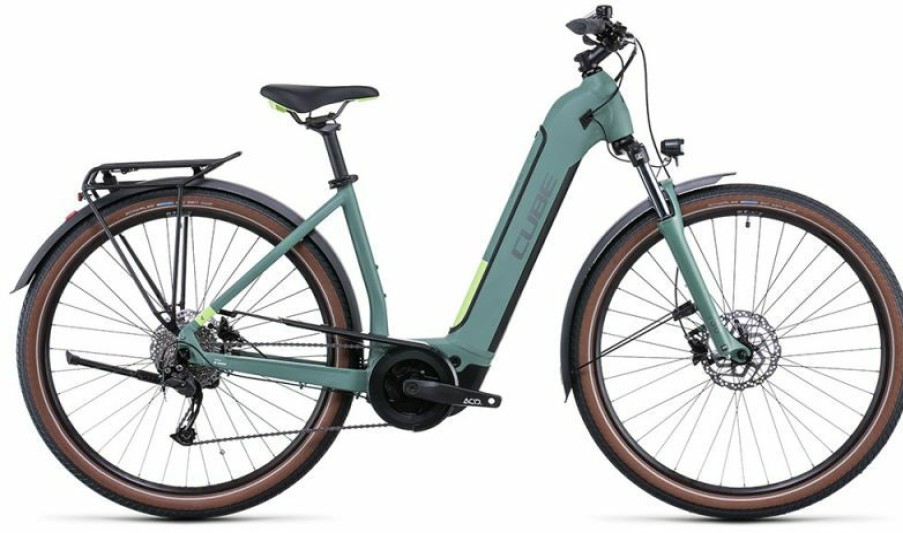 Cube E-Bike Cube Cube Touring Hybrid One 625 Easy Entry Green N Sharpgreen Online