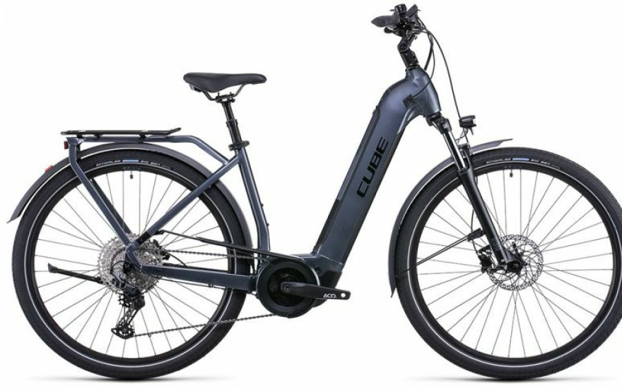 Cube E-Bike Cube Cube Touring Hybrid Pro 625 Easy Entry Metallicgrey N Black Sale