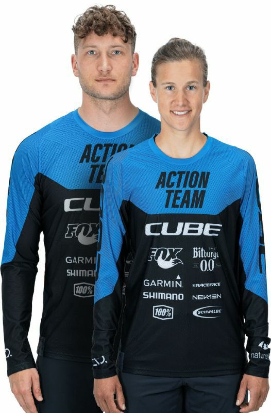 Cube Clothing Cube Cube Vertex X Actionteam Round Neck Mtb Long Sleeve Jersey Sale