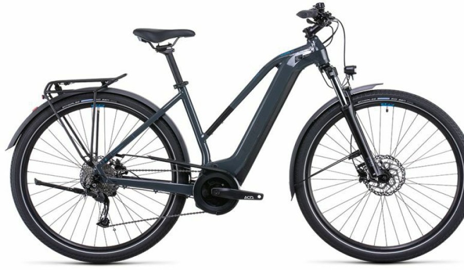 Cube E-Bike Cube Cube Touring Hybrid One 625 Lady Grey N Blue Discount