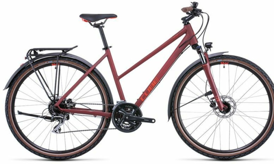 Cube Bike Cube Cube Nature Allroad Lady Darkred N Red Discount