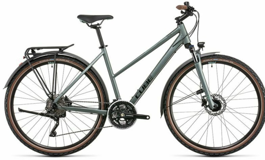 Cube Bike Cube Cube Nature Pro Allroad Lady Silvergreen N Black Online