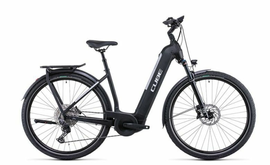 Cube E-Bike Cube Cube Kathmandu Hybrid Exc 750 Easy Entry Black N Silver Discount