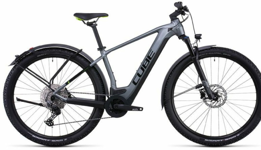 Cube E-Bike Cube Cube Reaction Hybrid Pro 625 Allroad Flashgrey N Green Outlet