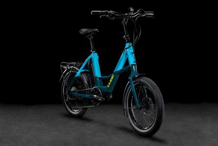 Cube E-Bike Cube Cube Compact Sport Hybrid 500 Blue N Lime Sale