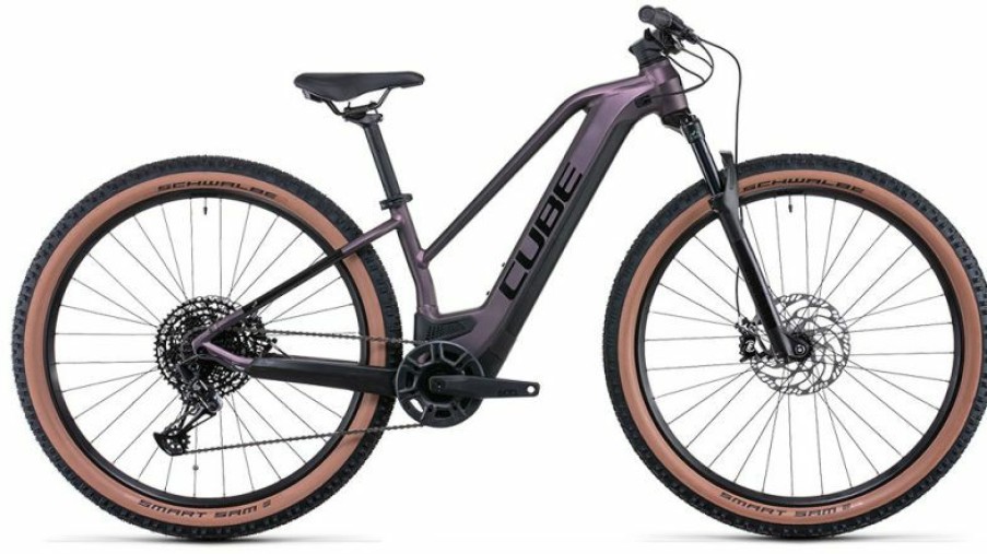 Cube E-Bike Cube Cube Reaction Hybrid Exc 625 29 Lady Smokylilac N Black Discount