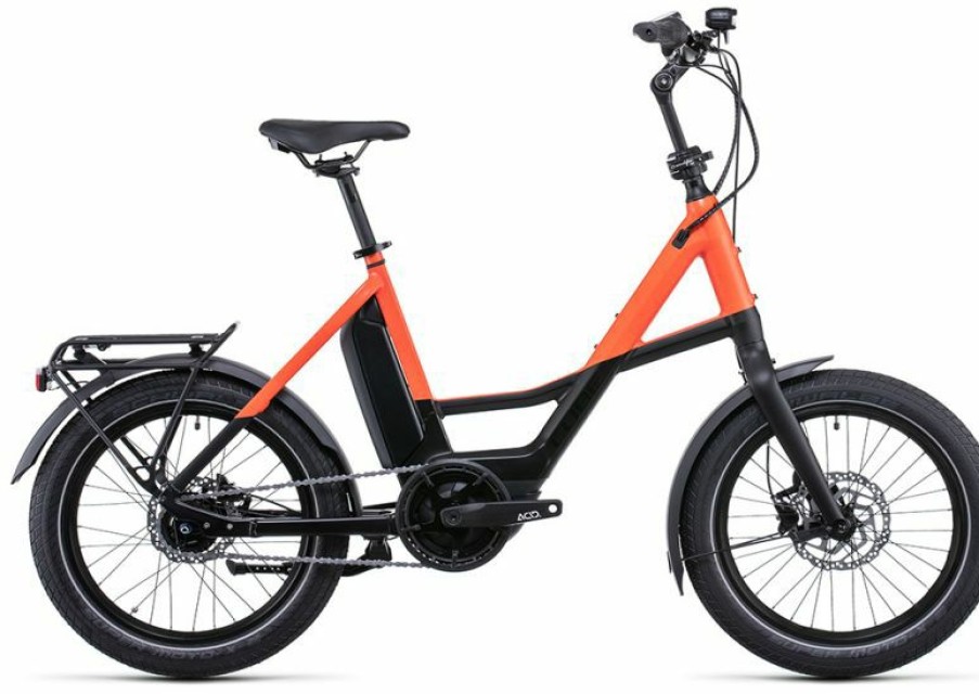 Cube E-Bike Cube Cube Compact Hybrid 500 Black N Sparkorange Online