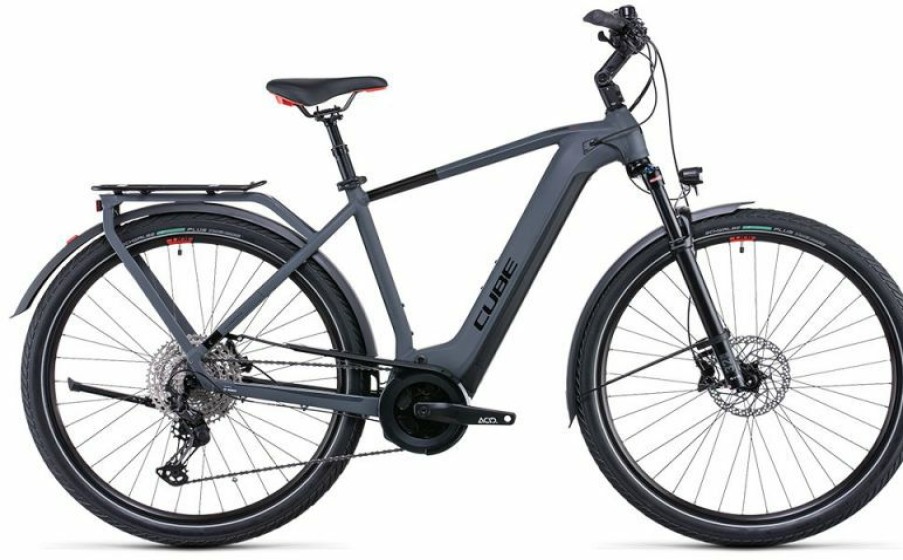 Cube E-Bike Cube Cube Touring Hybrid Exc 625 Grey N Red Discount