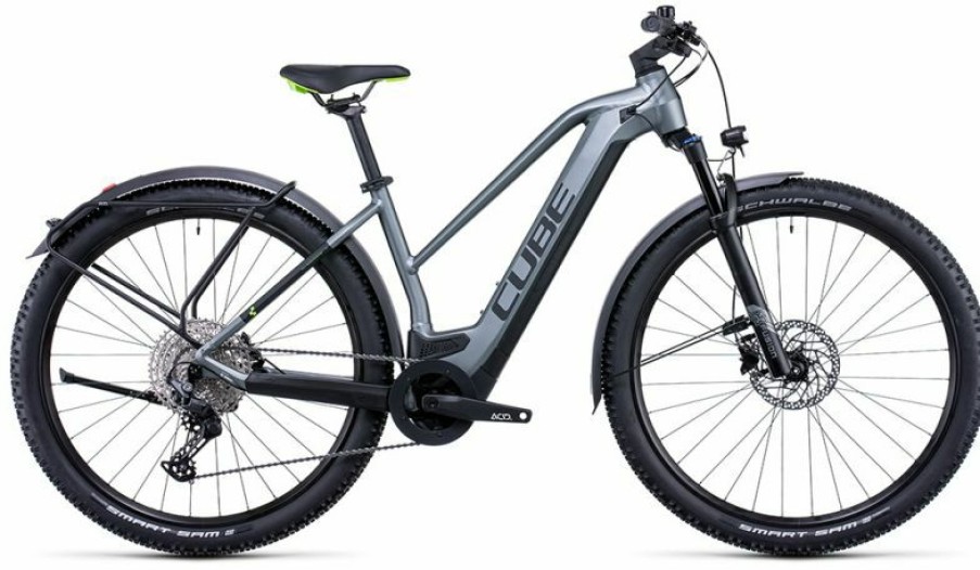 Cube E-Bike Cube Cube Reaction Hybrid Pro 500 Allroad Lady Flashgrey N Green Discount