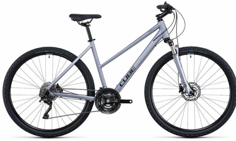 Cube Bike Cube Cube Nature Exc Lady Polarsilver N Black Sale