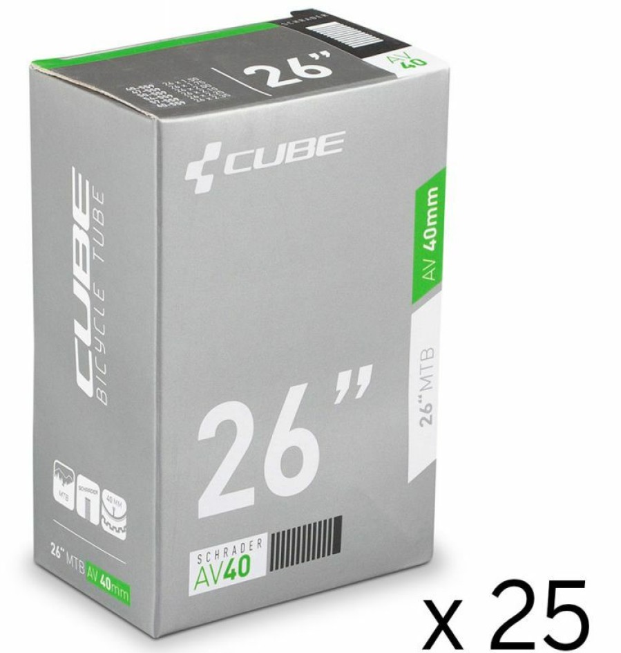 Bike Parts Cube Cube 26 Av 40Mm Mtb Tube (25 Workshop Pack) Sale