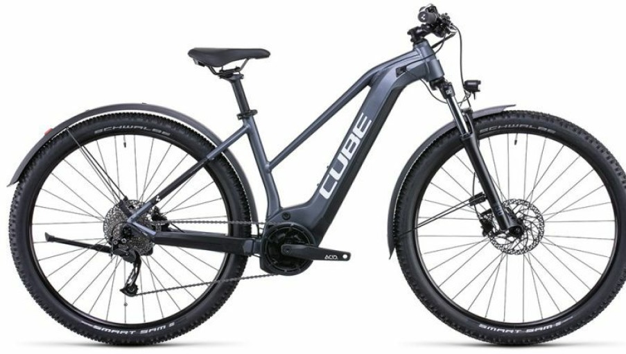 Cube E-Bike Cube Cube Reaction Hybrid Performance 500 Allroad Lady Metallicgrey N White Sale