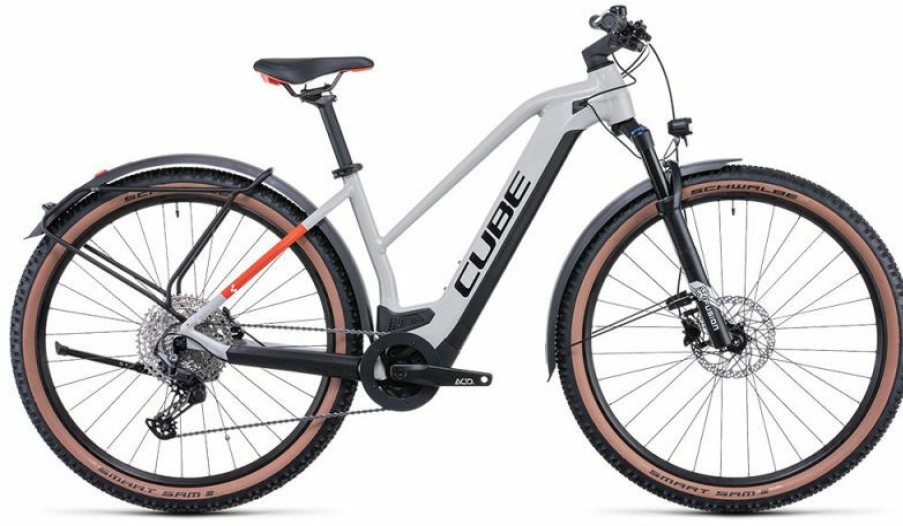 Cube E-Bike Cube Cube Reaction Hybrid Pro 625 Allroad Lady Grey N Red Outlet