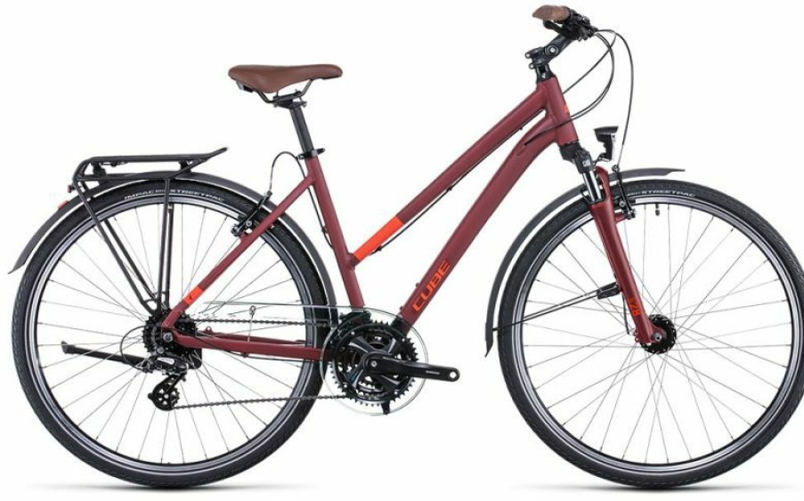 Cube Bike Cube Cube Touring Lady Darkred N Red Outlet