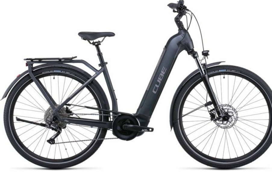 Cube E-Bike Cube Cube Kathmandu Hybrid One 500 Easy Entry Grey N Teak Discount