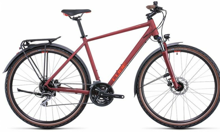 Cube Bike Cube Cube Nature Allroad Darkred N Red Online