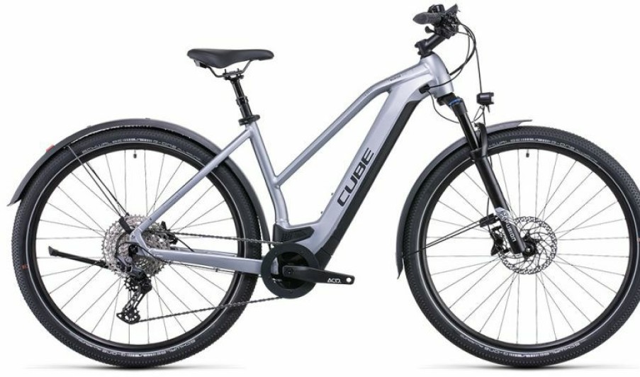 Cube E-Bike Cube Cube Nuride Hybrid Exc 625 Allroad Lady Polarsilver N Black Sale