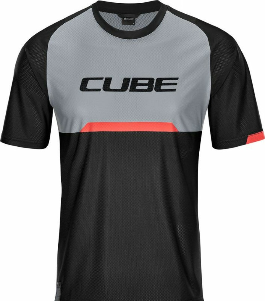 Cube Clothing Cube Cube Vertex Round Neck Mtb Jersey Outlet