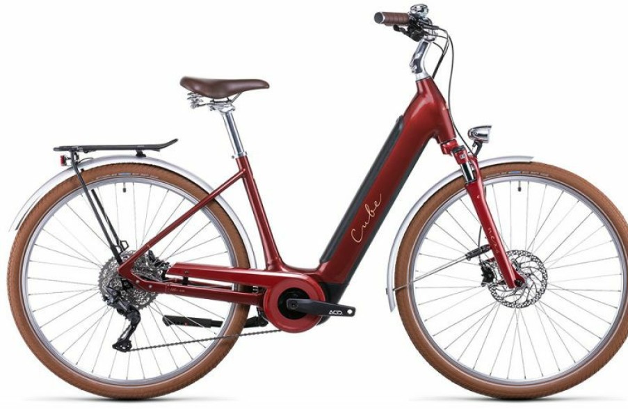 Cube E-Bike Cube Cube Ella Ride Hybrid 500 Easy Entry Auburn N Salmon Sale