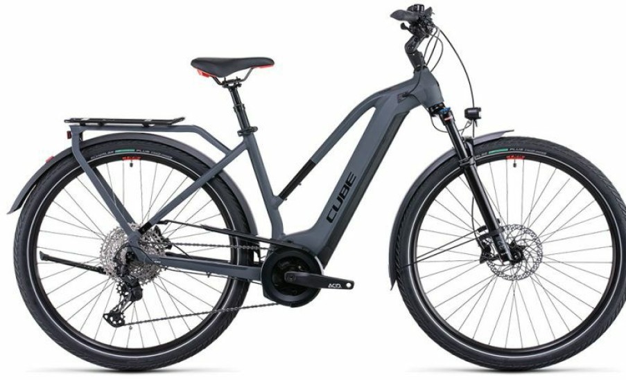 Cube E-Bike Cube Cube Touring Hybrid Exc 500 Lady Grey N Red Outlet