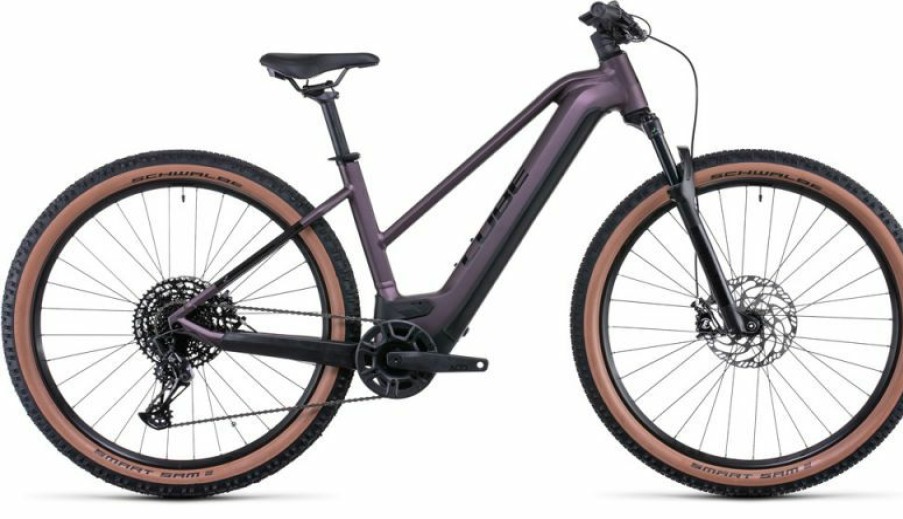 Cube E-Bike Cube Cube Reaction Hybrid Exc 750 29 Lady Smokylilac N Black Sale