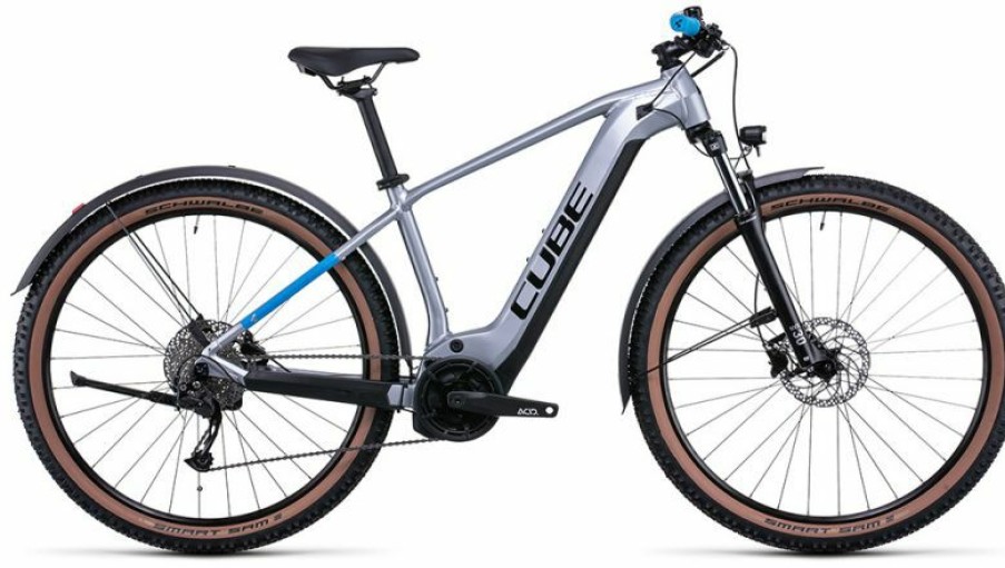 Cube E-Bike Cube Cube Reaction Hybrid Performance 625 Allroad Polarsilver N Blue Sale