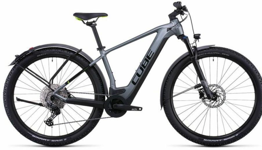 Cube E-Bike Cube Cube Reaction Hybrid Pro 500 Allroad Flashgrey N Green Outlet