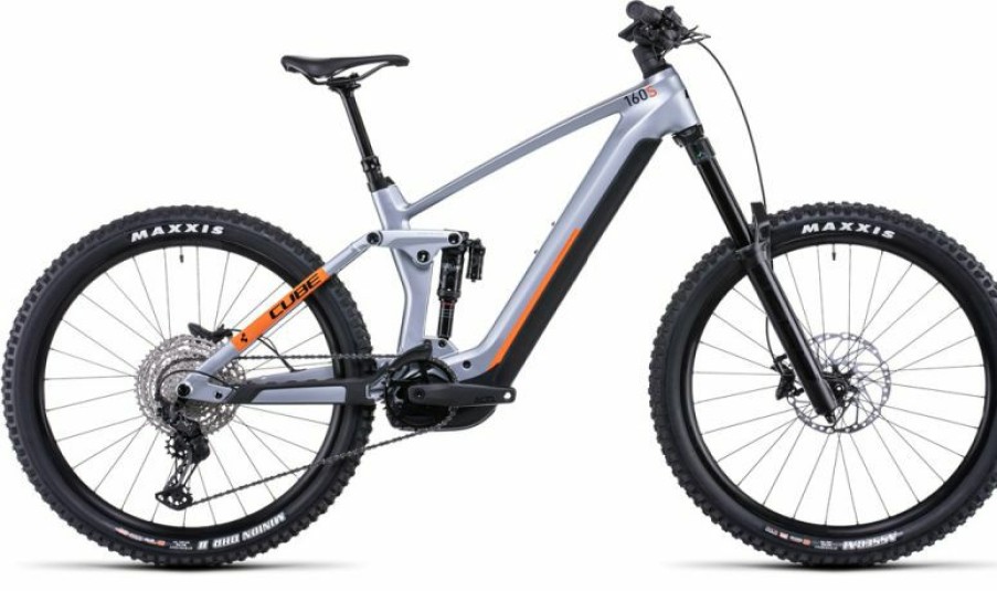 Cube E-Bike Cube Cube Stereo Hybrid 160 Hpc Sl 750 27.5 Polarsilver N Orange Online