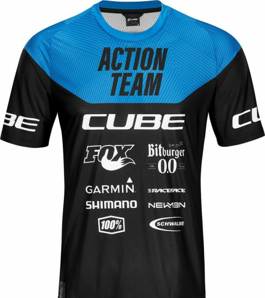 Cube Clothing Cube Cube Vertex X Actionteam Round Neck Mtb Jersey Discount