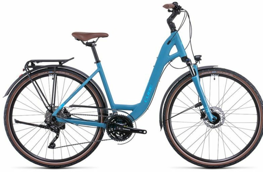 Cube Bike Cube Cube Touring Exc Easy Entry Sphereblue N Blue Outlet