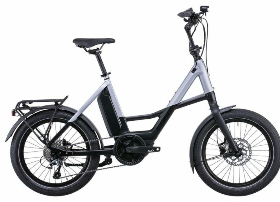 Cube E-Bike Cube Cube Compact Sport Hybrid 500 Black N Polarsilver Outlet