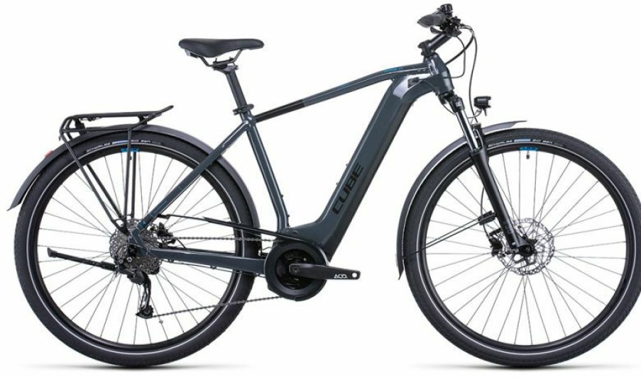 Cube E-Bike Cube Cube Touring Hybrid One 500 Grey N Blue Discount