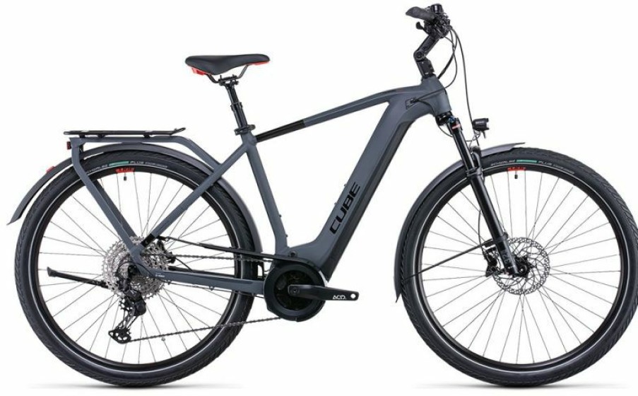 Cube E-Bike Cube Cube Touring Hybrid Exc 500 Grey N Red Discount