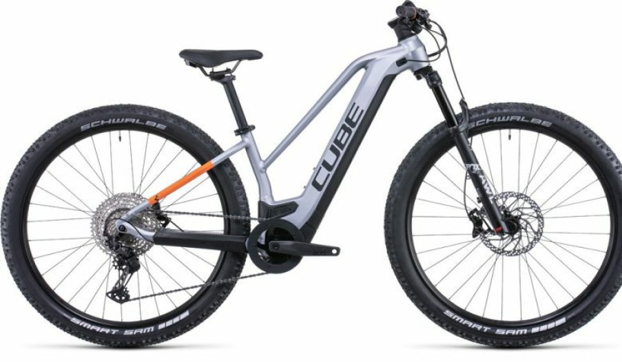 Cube E-Bike Cube Cube Reaction Hybrid Sl 625 29 Lady Polarsilver N Orange Sale