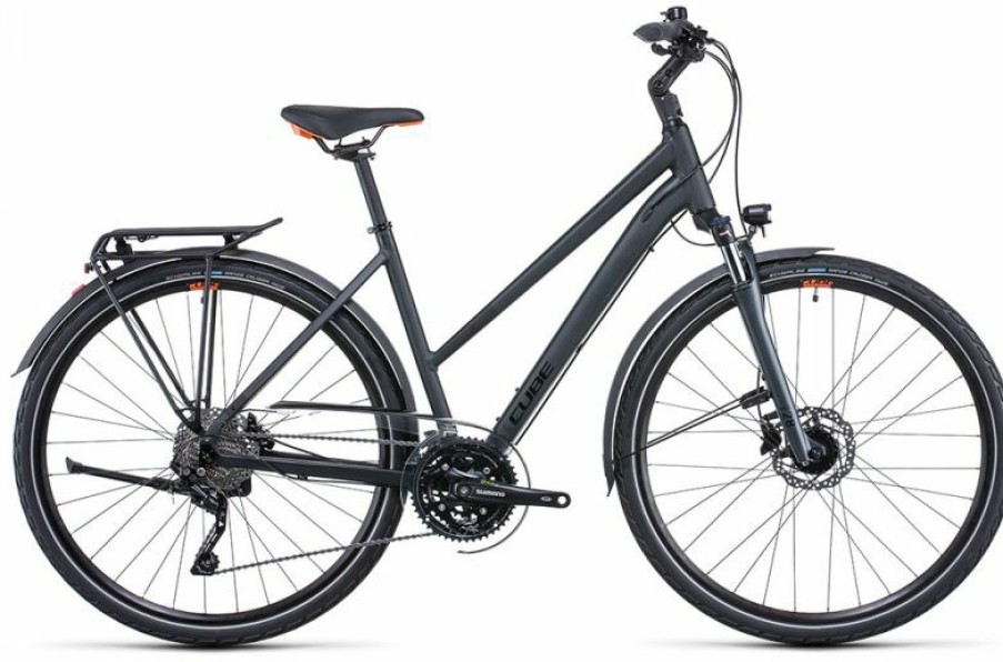 Cube Bike Cube Cube Touring Exc Lady Grey N Orange Outlet