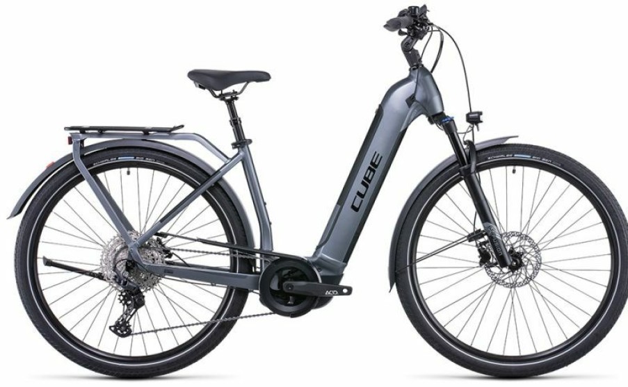 Cube E-Bike Cube Cube Kathmandu Hybrid Pro 625 Easy Entry Flashgrey N Black Sale