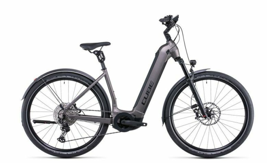 Cube E-Bike Cube Cube Nuride Hybrid Slt 750 Allroad Easy Entry Teak N Grey Discount